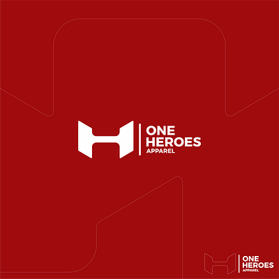 One Heroes Apparel Logo apparel branding clothing design graphic design logo