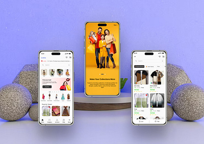 Looma Fashion App adobe art art branding design dress ecommerce family fashion figma graphic design homepage illustration illustrator logo men onboarding page productpage ui vector women