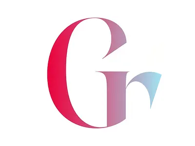 GR Text design illustration logo typography vo2
