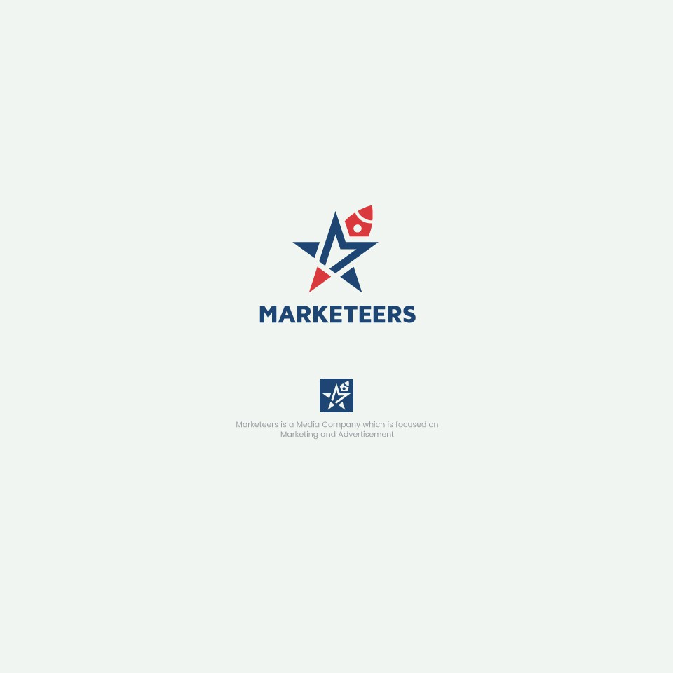 Marketeers Logo Design - Rocket M Logo Design Marketing Agency branding design illustration keysoft media logodesigner logodesigns mlogo mlogodesign mrocketlogo rocketlogo rocketlogodesign