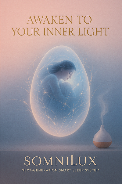 Business Poster Design SomniLux Smart Sleep System ai art branding graphic design poster