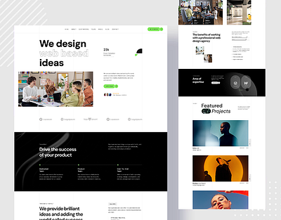 Delixa Creative Digital Agency agency branding creative design digital figma graphic design landing page ui ui design ui ux web design website design