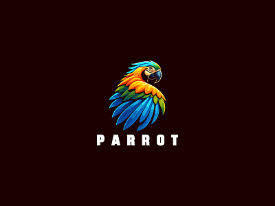 Parrot Logo animal animal logo brand branding icon identity logo logo design macow macow logo macow parrot parrot parrot app parrot for sale parrot logo parrots top parrot