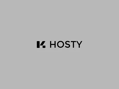 Hosty brand branding graphic design icon illustration logo typography vector