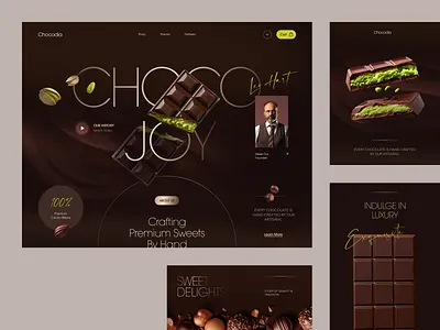 Website for a Food Brand ✦ Chocodia design interface product service startup ui ux web website