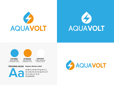 Aqua Electric Logo Design aqua logo electric logo logo logo design