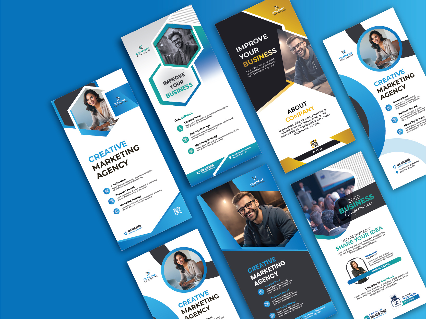 Example of Flyer, Dl Flyer, Poster, Leaflet Design