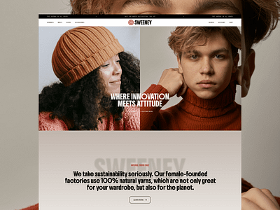 Sweeney Website – E-commerce UI clothin web ui clothing brand web clothing brand website clothing product ecommerce ui ecommerce web ecommerce website fashion website design knitwear product design uiux uiuxdesign web website website design