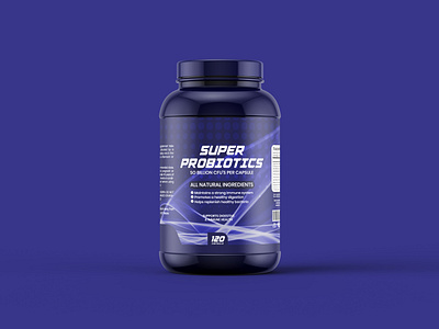 Probiotics 𝐒𝐮𝐩𝐩𝐥𝐞𝐦𝐞𝐧𝐭 𝐋𝐚𝐛𝐞𝐥 𝐃𝐞𝐬𝐢𝐠𝐧 branding design foodpackaging graphic design health label labeldesign medicine packaging productdesign supplementdesign supplementlabel supplementlabeldesign tablet