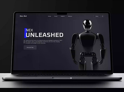 🦾 Nexbot – AI Companion Hero Area Concept 3dui aicompanion aiui aiux conceptdesign futuristicdesign herosection humanrobotinterface landingpagedesign neumorphism nextgenux robotui smartrobot techproductui teslainspired