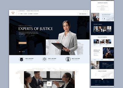 Veritas — Law Firm Website UI UX Design accounting audit firms advocacy corporate firm landing page design law law firm legal legal aid legal consultancy order ui ui ux ui ux design web design website design