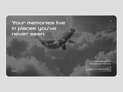 Dailu UI 003 - Landing Page ai aidesign clean design dailyui greyscale landing page minimal monochrome scifi typography ui visual design webdesign
