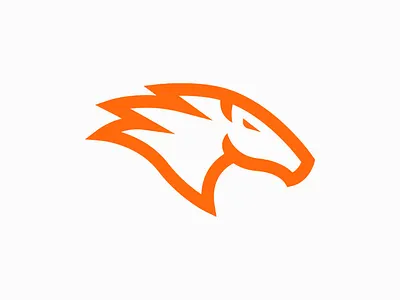 Horse Speed Logo animal automotive branding car fast flash horse mark racing running speed speedy sports