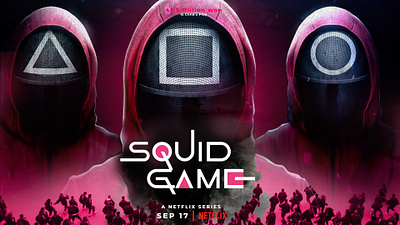Squid Game - Netflix Series Poster Design animation branding design film graphic design logo motion graphics movie netflix poster print product series