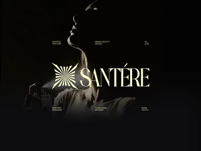 Santere Perfume brand identity branding clean designinspiration fashion logo logo design logomark modern perfume tamimthcxyz