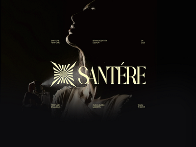 Santere Perfume brand identity branding clean designinspiration fashion logo logo design logomark modern perfume tamimthcxyz