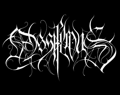 Ossiferous blackdeath logo underground art