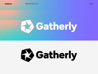 Gatherly © logo A vibrant online platform ai b2b logo best logos bold branding brand identity branding identity logo logo online logos logotype minimal saas star startup logo tech logo web3