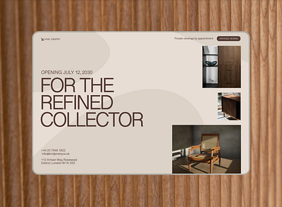 Kind Joinery - Visual Identity aesthetic brand designer brand identity branding colour design earth tones furniture graphic design high end landing page logo luxury ui user interfrace ux web designer