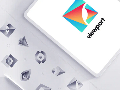 Logo presentation app app logo brand brand identity branding drawing drylikov icons identity illustration illustrations letter logo logo mark mark minimal sketch symbol vector viewport