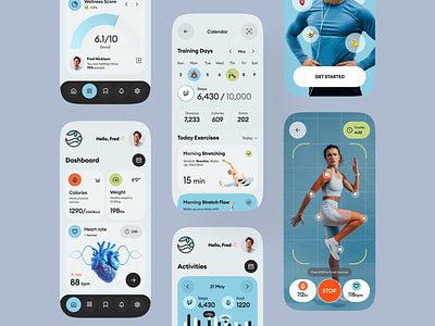 Fitness app design app app design application coach design fintess fitness fitness app ios mobile sport tracking ui ux