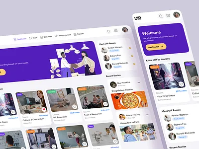 Employee Onboarding clean ui dashboard landing page minimal dashboard onboarding responsive design uiux web application website website design