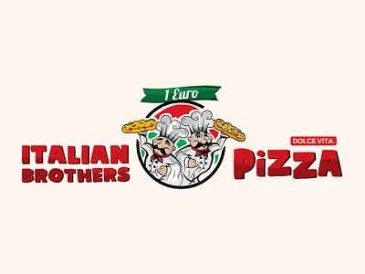 Italian brothers pizza logo design brand identity branding creative design creative logo design graphic design illustration italian pizza logo logo design pizza logo