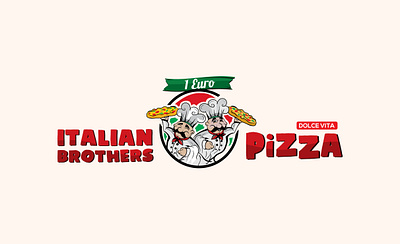 Italian brothers pizza logo design brand identity branding creative design creative logo design graphic design illustration italian pizza logo logo design pizza logo