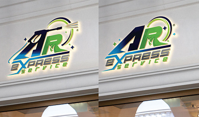 AR express service logo creative design creative logo design graphic design logo logo design