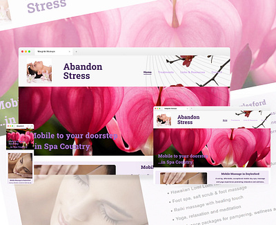 Abandon Stress design web design website wordpress