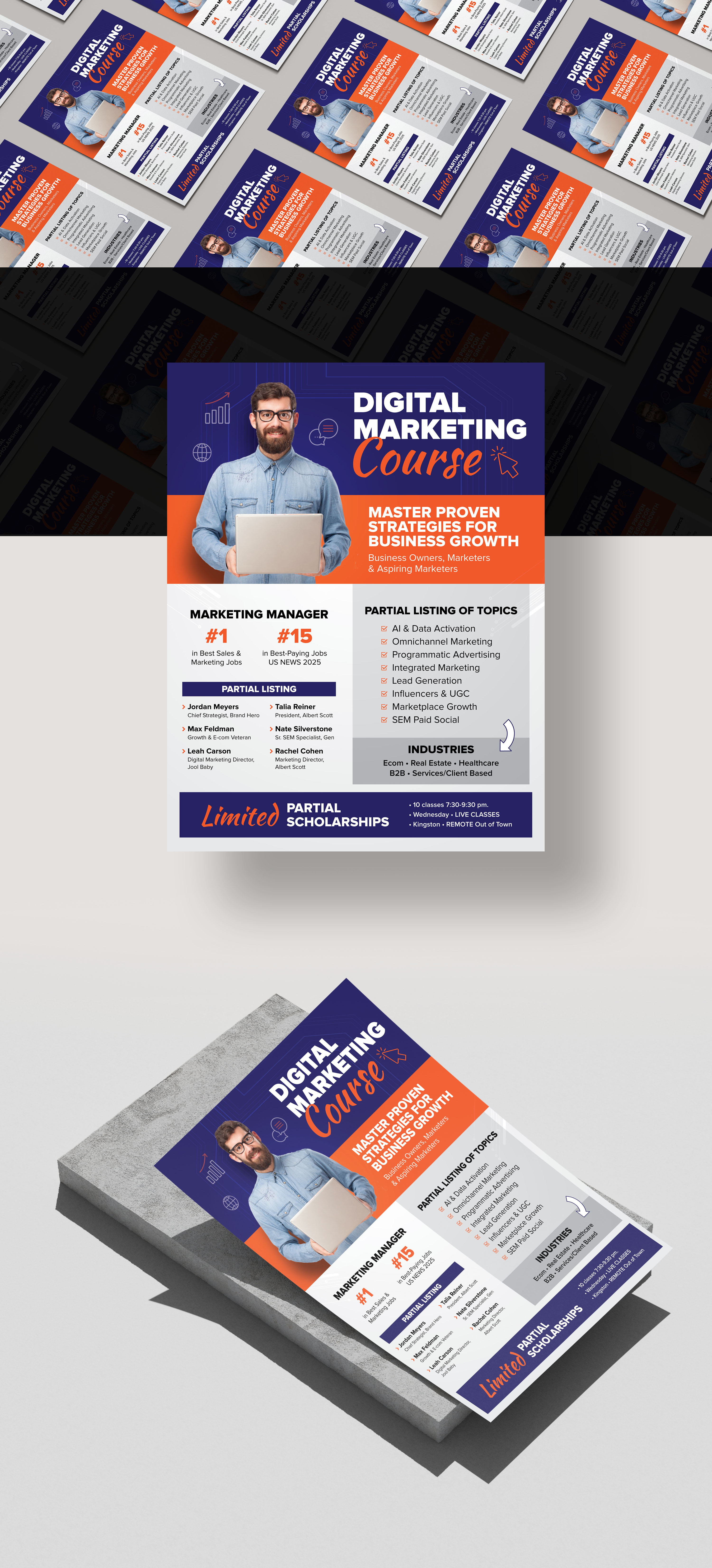 Digital Marketing Flyer Design digital marketing flyer design