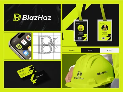 Blaz Haz - Electric Brand Logo b logo design brand identity creative creative b mark electric logo energy logo graphic design h letter logo icon logotype minimal modern logo simple logo symbol volt logo voltage logo