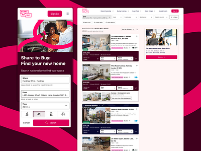 Web design for one of the country's leading property portals ui ux wordpress