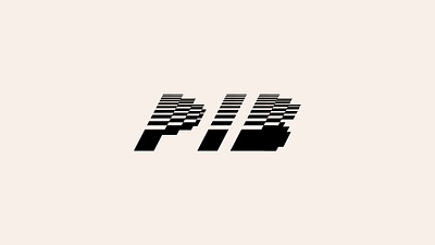 PIB monogram acute branding cosmodrome art creative design dev geometric graphic design illustration lettering line logo logofolio malina cosmica modern monogram portfolio sale style vector