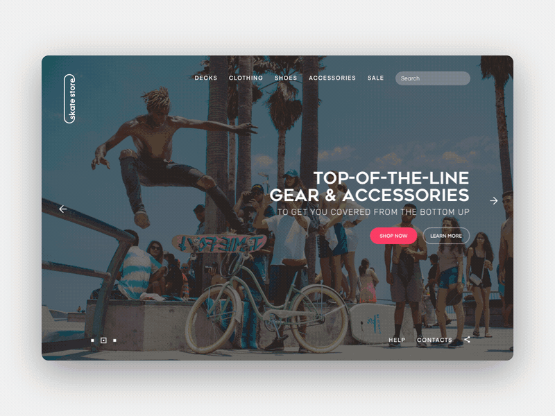 Skate shop deck selection concept animation concept deck drylikov interface motion order shop skate skate shop skate store skateboard store transition ui ui animation ux web web store website