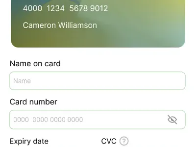 Daily UI - Day 2 Credit Card Checkout dailyui