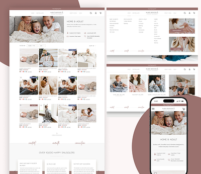Saranoni - Collection Page & Navigation branding collection page ecommerce mega menu navigation premium brand ui ux