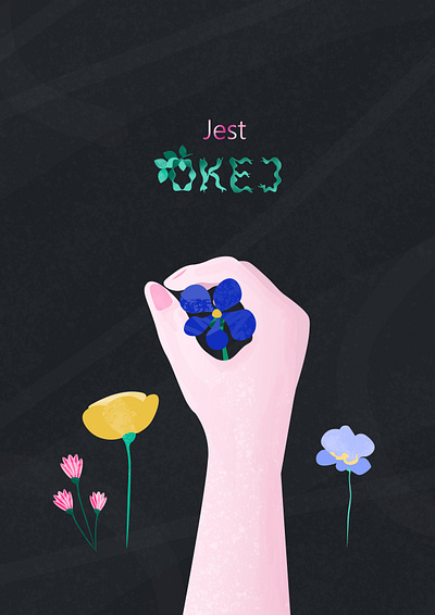 Jest okej 2d animation art design digital digitalart graphic design illustration motion motion graphics