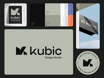 Kubic Design Studio Branding architect architecture brand guidelines branding design geometric graphic design house icon identity interior logo minimal simple studio