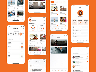 Fitness app design app design design exersise fitness fitness app design fitness trainer app fitness ui health ios mobileapp motivation sport tracker training ui ux wourkout app