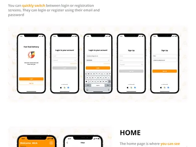 Delivery app dailyui figma graphic design