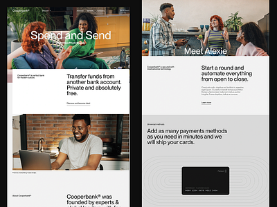Cooperbank: Modern Banking Website Design bank banking website clean ui cooperbank creative home page landing page modern modern bank new era typo typography web web design web pages website website design website pages