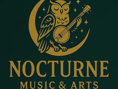 Nocturne Music&Art art branding graphic design logo music owl