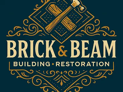 Brick Beam artlogo design graphic design illustration logo