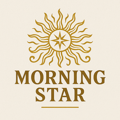 Morning Star art branding graphic design logo morning star star