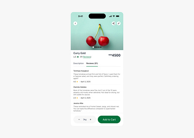 Food Review - Mobile Ui design ui ui design ux ux design