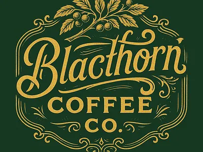 Blacthorn animation art artlogo branding graphic design logo