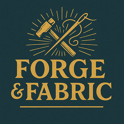 Forge Fabric ai art fabric forge graphic design illustration logo