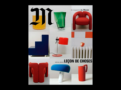 Leçon de Choses: Modern Objects & Design Insights art direction clean clean design colorful composition creative design editorial design graphic design magazine cover minimaalist modern objects poster typo typography visual storytelling