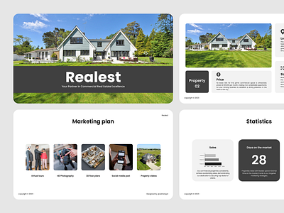 Real Estate Pitch Deck - Realest apple keynote google slides home investor deck minimal modern pitch deck powerpoint presentation presentation agency presentation design presentation template property real estate realestate redesign sales deck slides swiss design top rated
